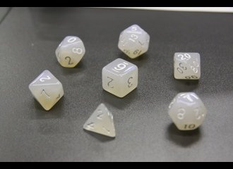 Набор кубиков для RPG "Единорог" 7 шт. Аврора морозная синяя