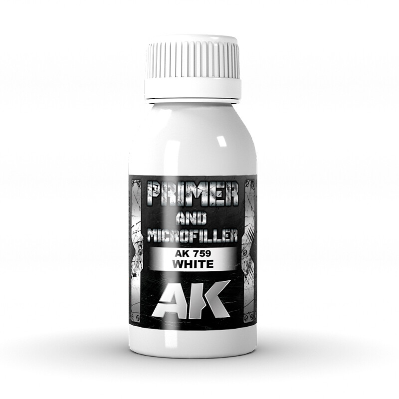 AK Primer And Microfiller WHITE AK759 100 ml