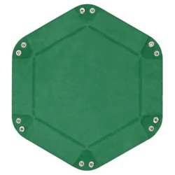 Дайс-трей MTGTRADE  зеленый шестиугольный большой 23х23см