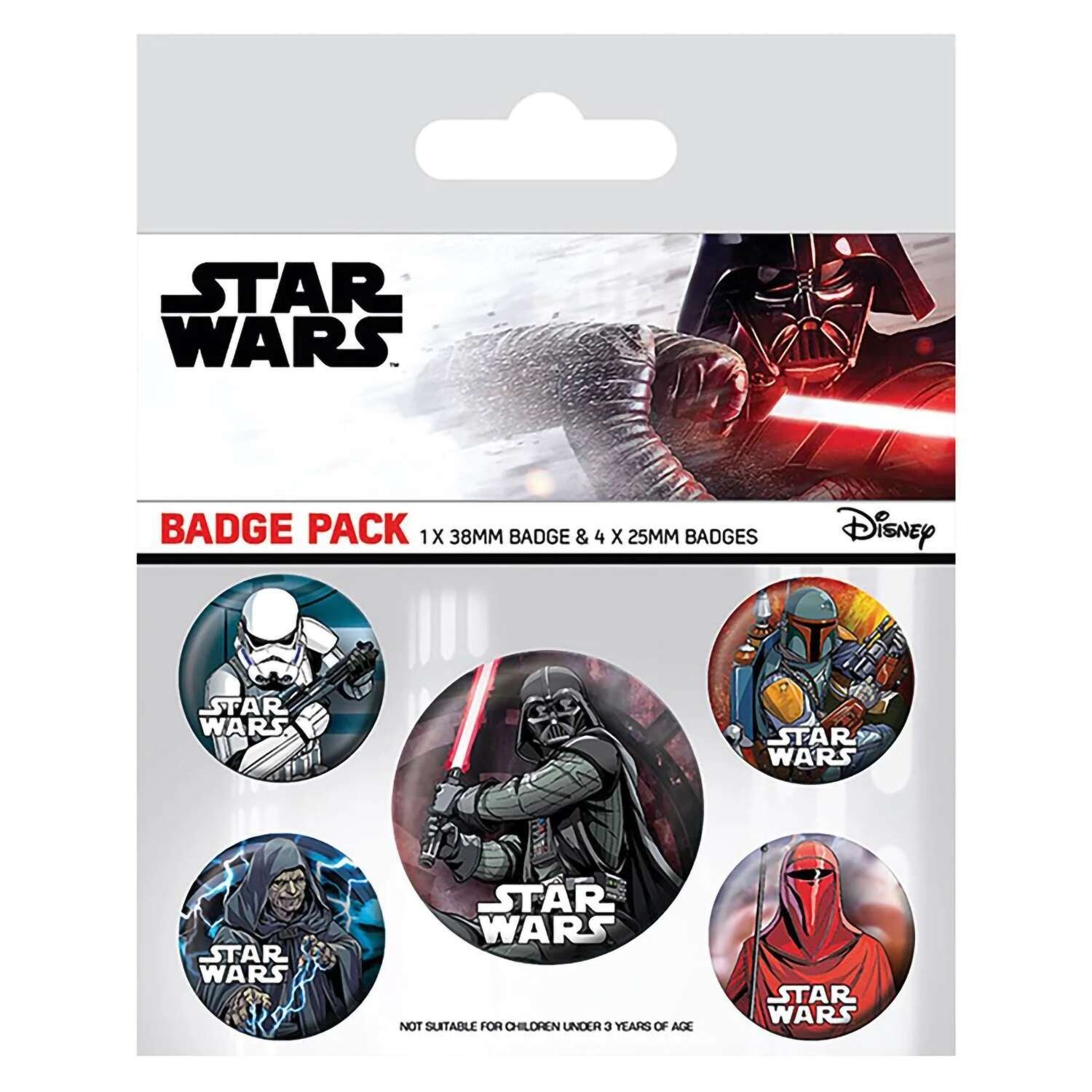 Набор значков Звездные войны Dark Side (5 шт)