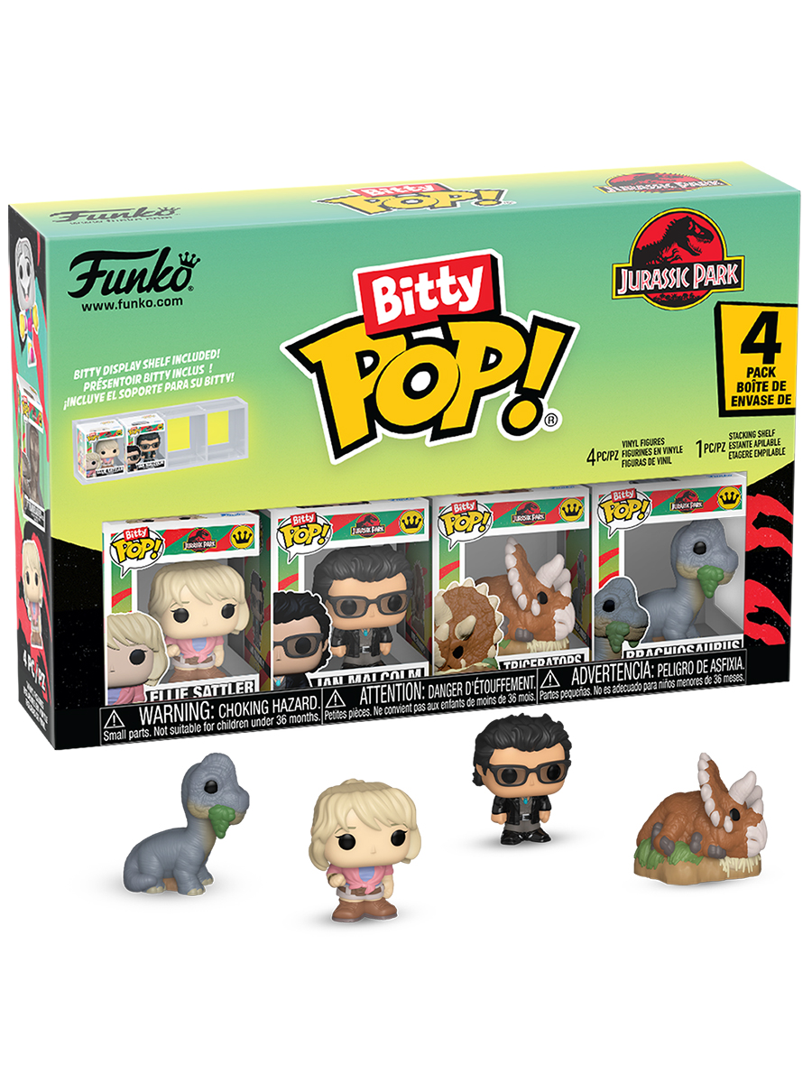 Фигурка Funko Bitty POP! Jurassic Park Ellie+Ian+Triceratops+Brachiosaurus