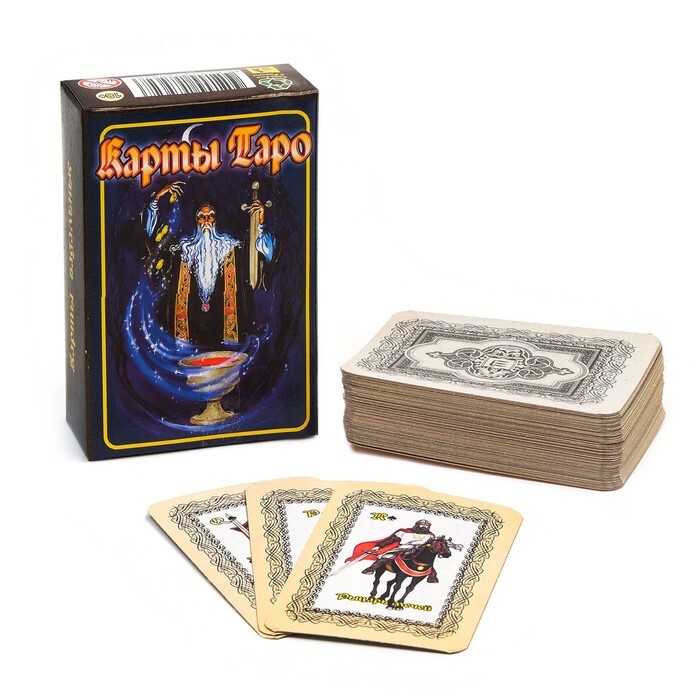 Карты Таро "Макси" 78 карт, черные