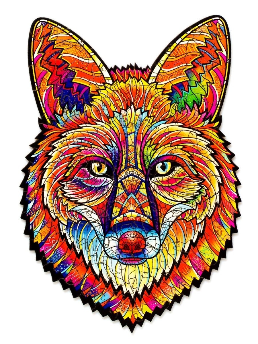 Пазл Zufa деревянный "Сказочный Лис" размер S (100 деталей)