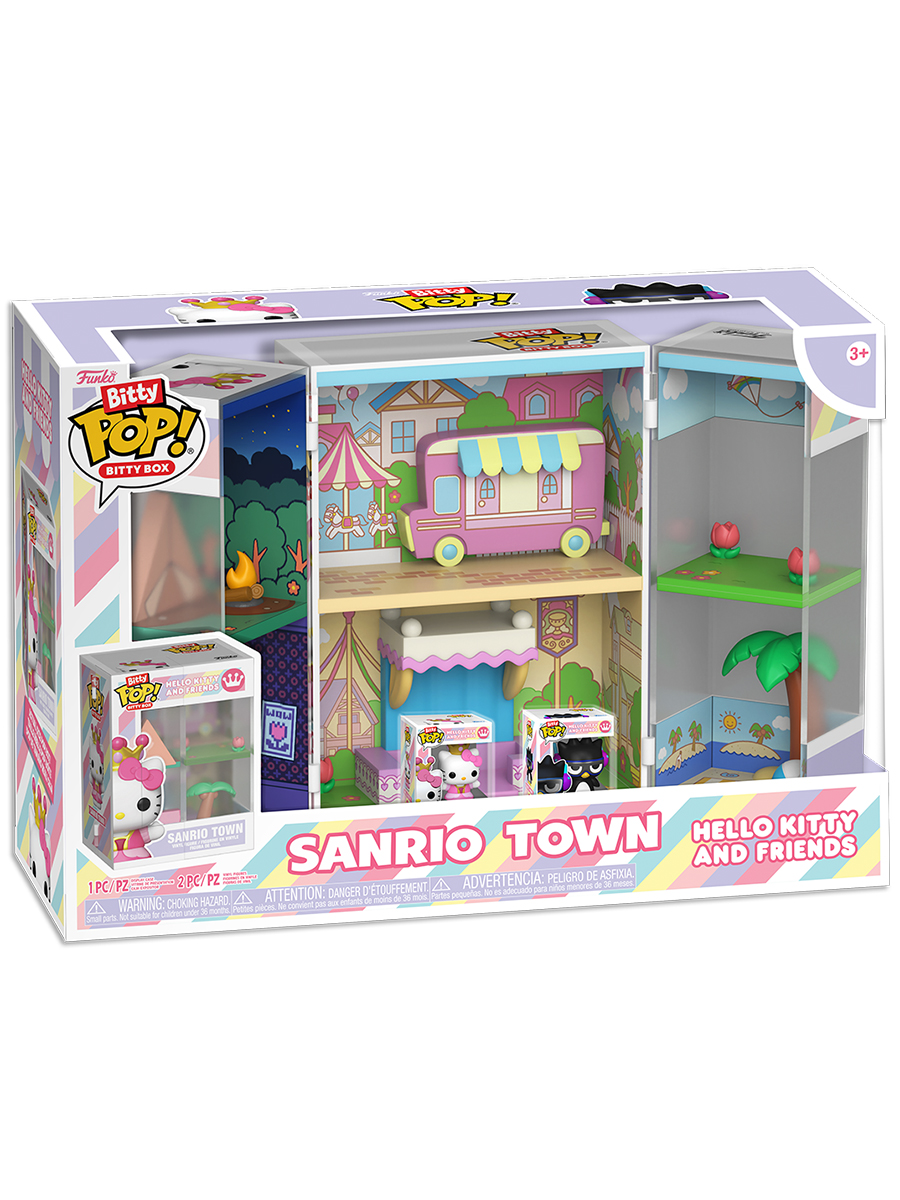 Фигурка Funko Bitty POP!  Bitty Box Hello Kitty And Friends Sanrio Town+Hello Kitty+Badtz-Maru