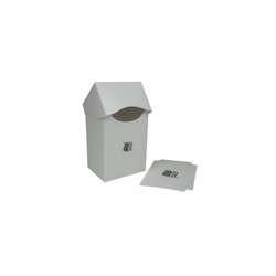 Коробочка пластиковая Blackfire вертикальная - Белая (80+ карт)