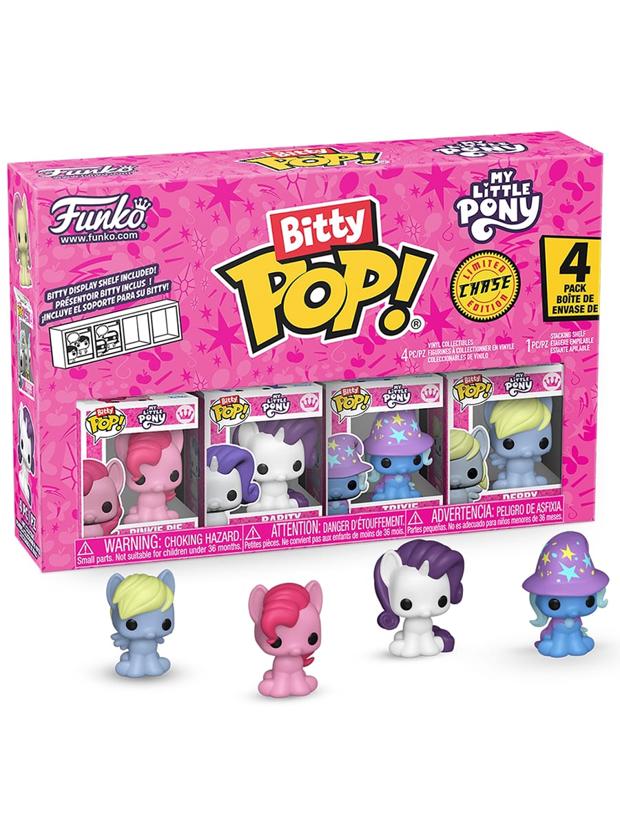 Фигурка Funko Bitty POP! My Little Pony Pinkie Pie+Rarity+Trixie+Derpy w/Chase