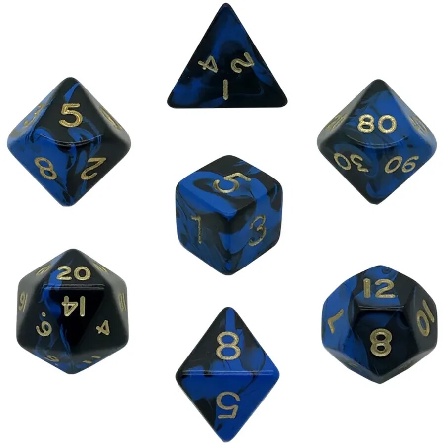Набор кубиков для НРИ Oblivion Poly Dice - Blue