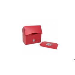 Коробочка пластиковая Blackfire горизонтальная - Красная (80+ карт)