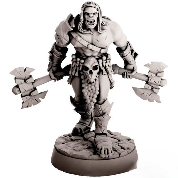 Миниатюра "Орк - берсерк"