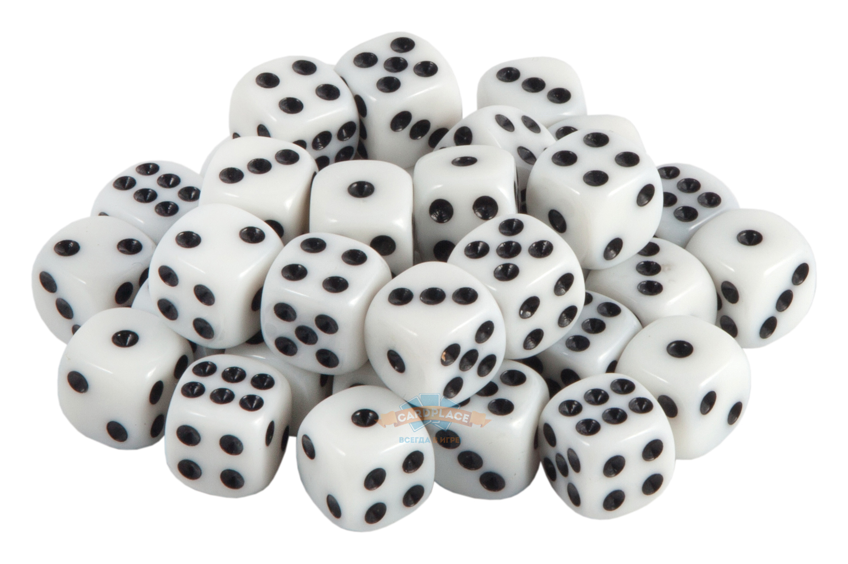 Кубик STUFF PRO D6 12мм белый 1 шт