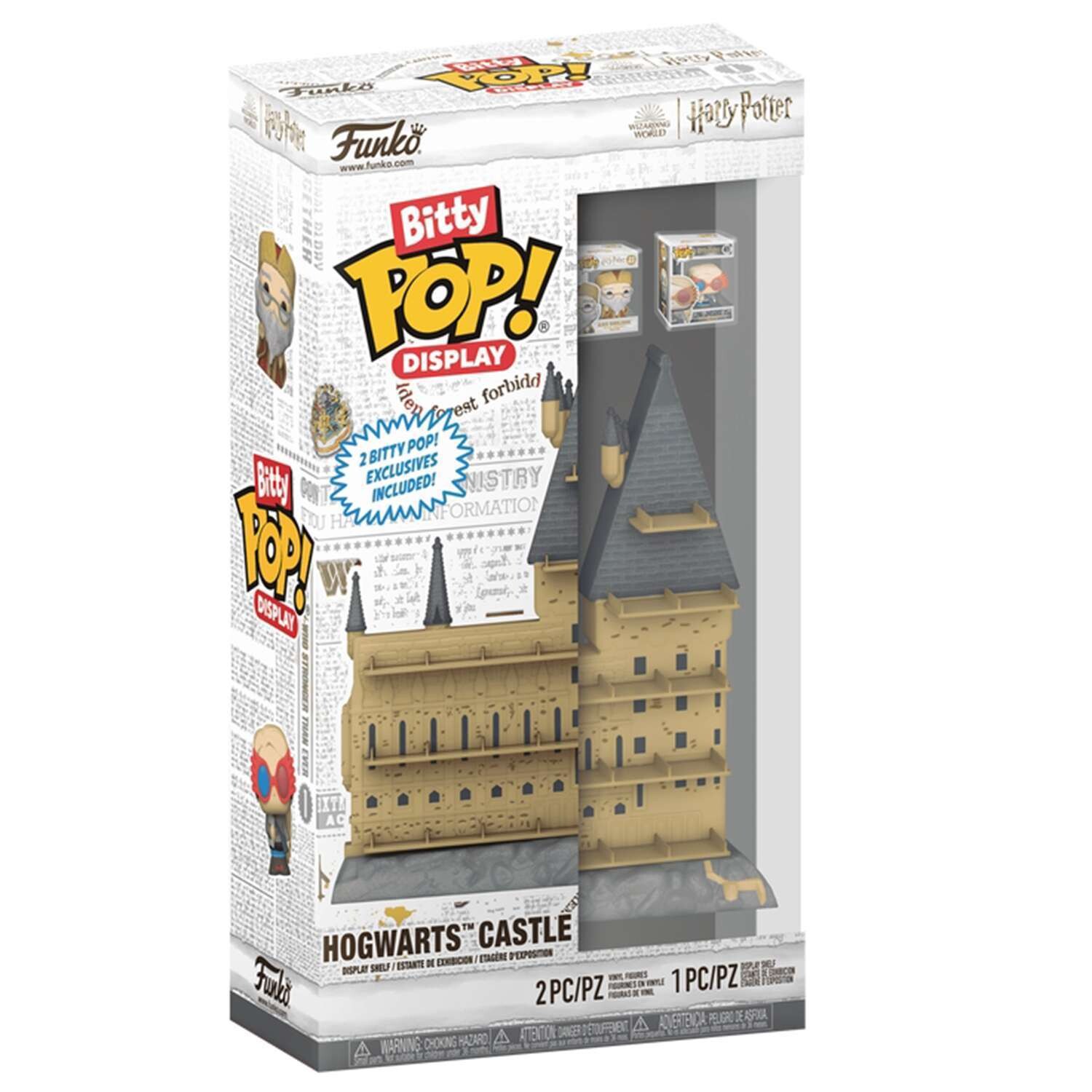 Фигурка Funko Bitty POP!  Display Harry Potter Hogwarts Castle +2 Bitty POP! Dumbledore, Luna