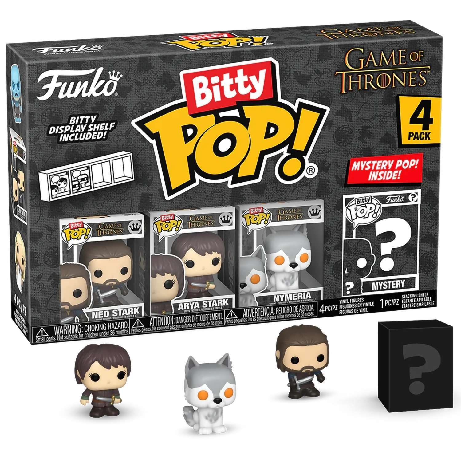 Фигурка Funko Bitty POP! Game of Thrones Ned Stark+Arya Stark+Nymeria+Mystery