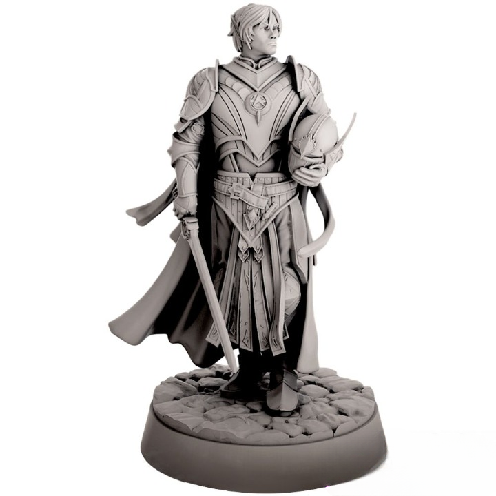 Миниатюра "Эльф - паладин"