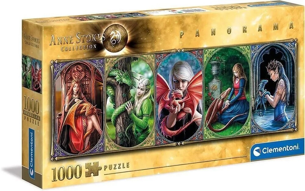 Пазл Clementoni "Панорама. Энн Стоукс Дружба с драконом" на 1000 детал.
