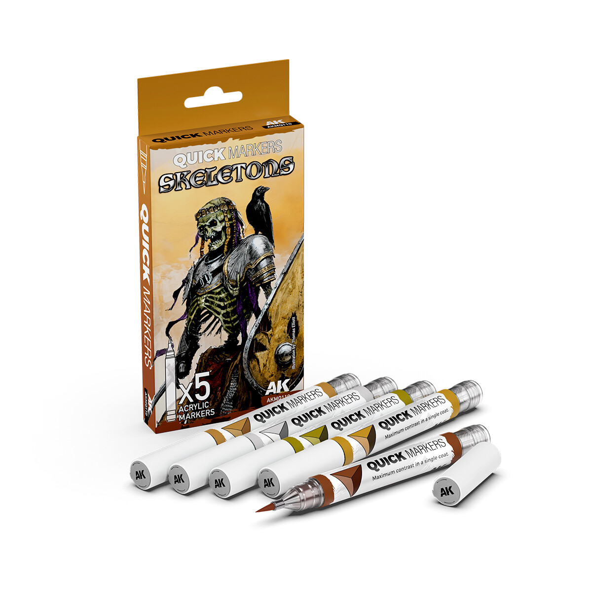 AK QUICK MARKER SET SKELETONS AKMQ110