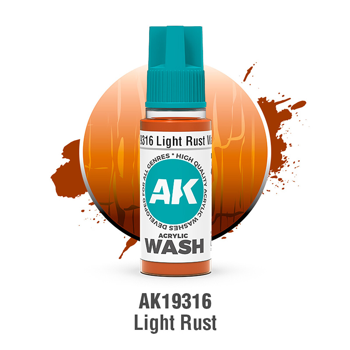 AK Acrylic Washes: Light Rust AK19316