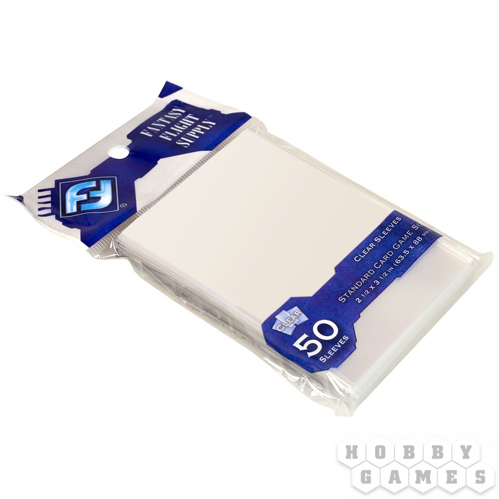 Протекторы FFG (размер 63.5x88 мм) 50 шт., премиум: прозрачные