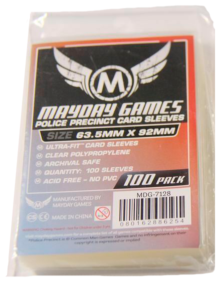 Протекторы Mayday (размер 63,5х92 мм) 100 шт. стандарт: прозрачные