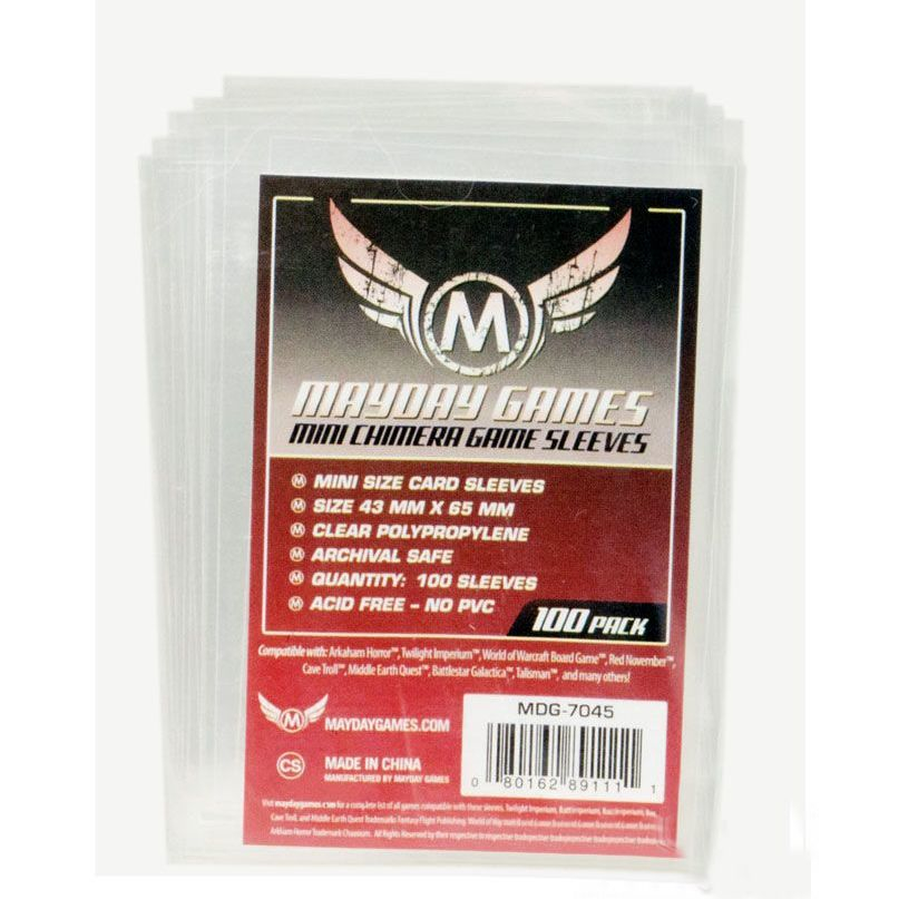 Протекторы Mayday (размер 43х65 мм) 100 шт. стандарт: прозрачные