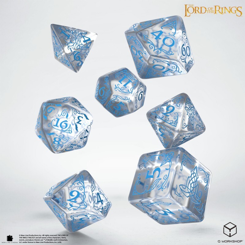 Набор кубиков The Lord of the Rings: Rivendell Dice Set - Water, 7 шт