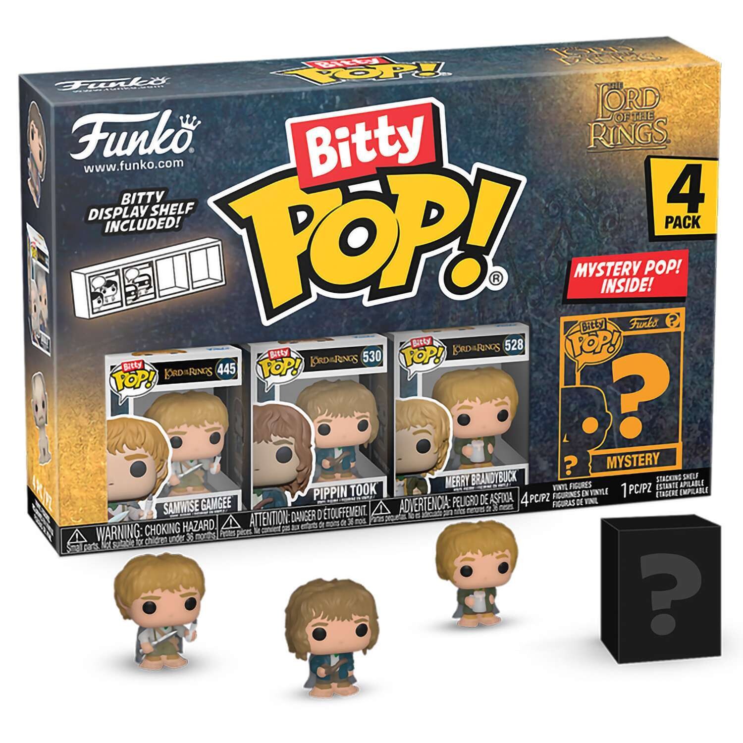Фигурка Funko Bitty POP! LOTR Samwise Gamgee+Pippin Took+Merry Brandybuck+Mystery