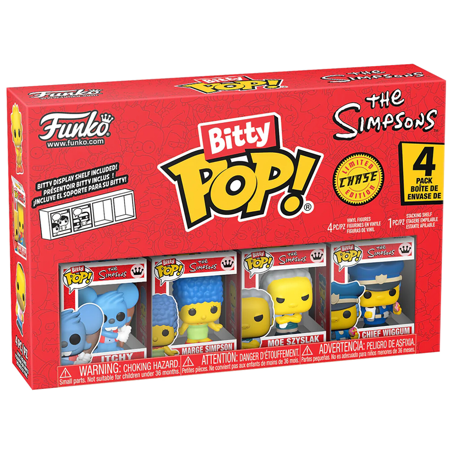 Фигурка Funko Bitty POP! Simpsons Itchy+Marge+Moe Szyslak+Сhase