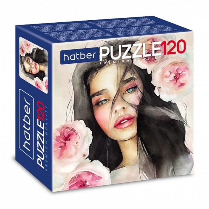 Пазл Hatber "Акварельные истории" на 120 детал.