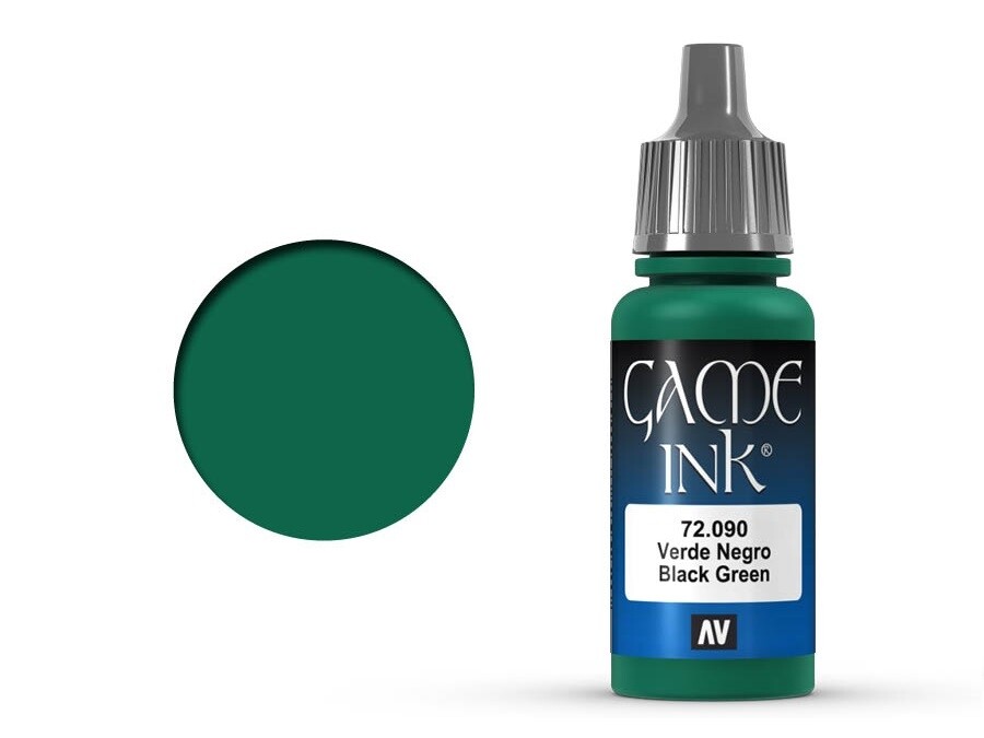 Vallejo Game Ink: Black Green Ink 72.090