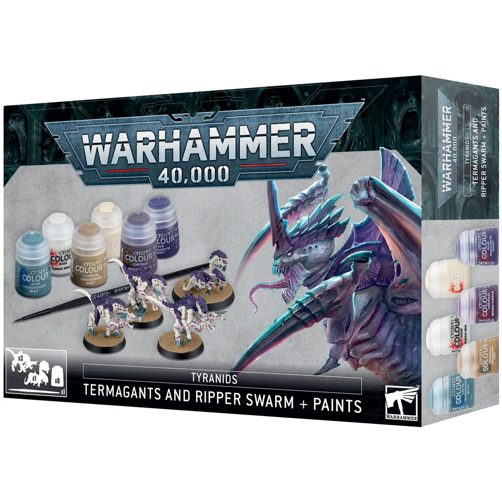 WH40K: Tyranids: Termagants and Ripper Swarm + Paints