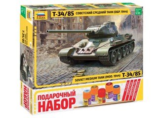 Подарочный набор Сборная модель "Советский средний танк "Т-34/85"