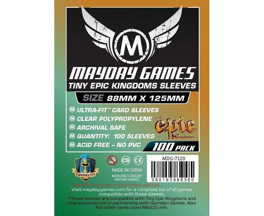 Протекторы Mayday (размер 88х125 мм) 100 шт., стандарт: прозрачные