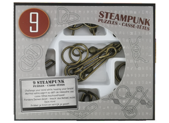 Набор из 9 Стимпанк головоломок серый / 9 Steampunk Puzzles grey set