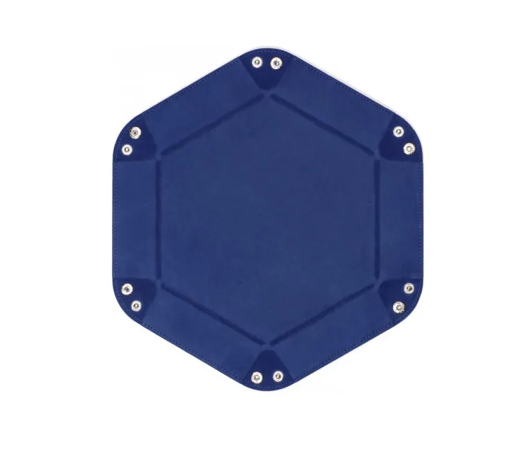 Дайс-трей MTGTRADE  темно-синий шестиугольный большой 23х23см
