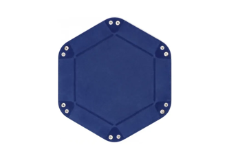 Дайс-трей MTGTRADE  темно-синий шестиугольный большой 23х23см