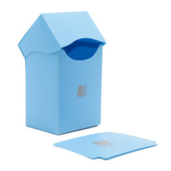Коробочка пластиковая Blackfire вертикальная - Светло-синяя (80+ карт)
