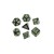 Набор кубиков Call of Cthulhu 7th Edition Black & green Dice Set