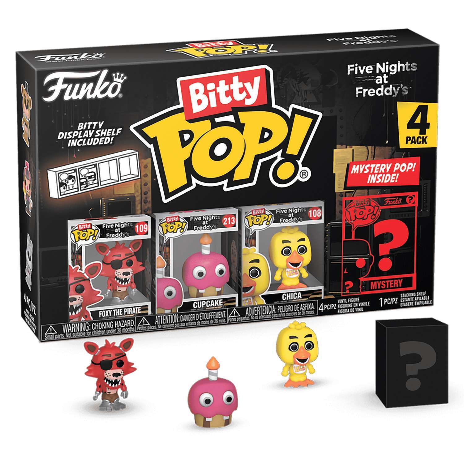 Фигурка Funko Bitty POP! FNAF Foxy The Pirate+Cupcake+Chika+Mystery