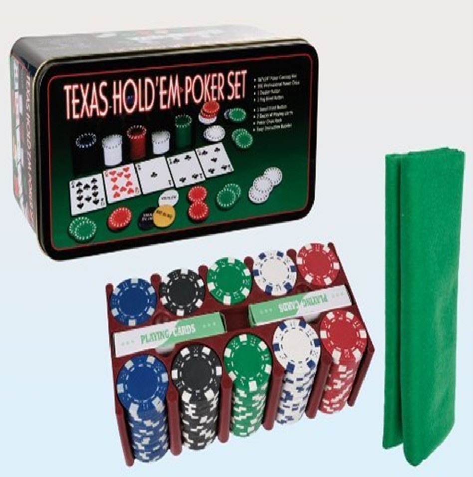 Набор для покера Texas Hold'em (200шт.)