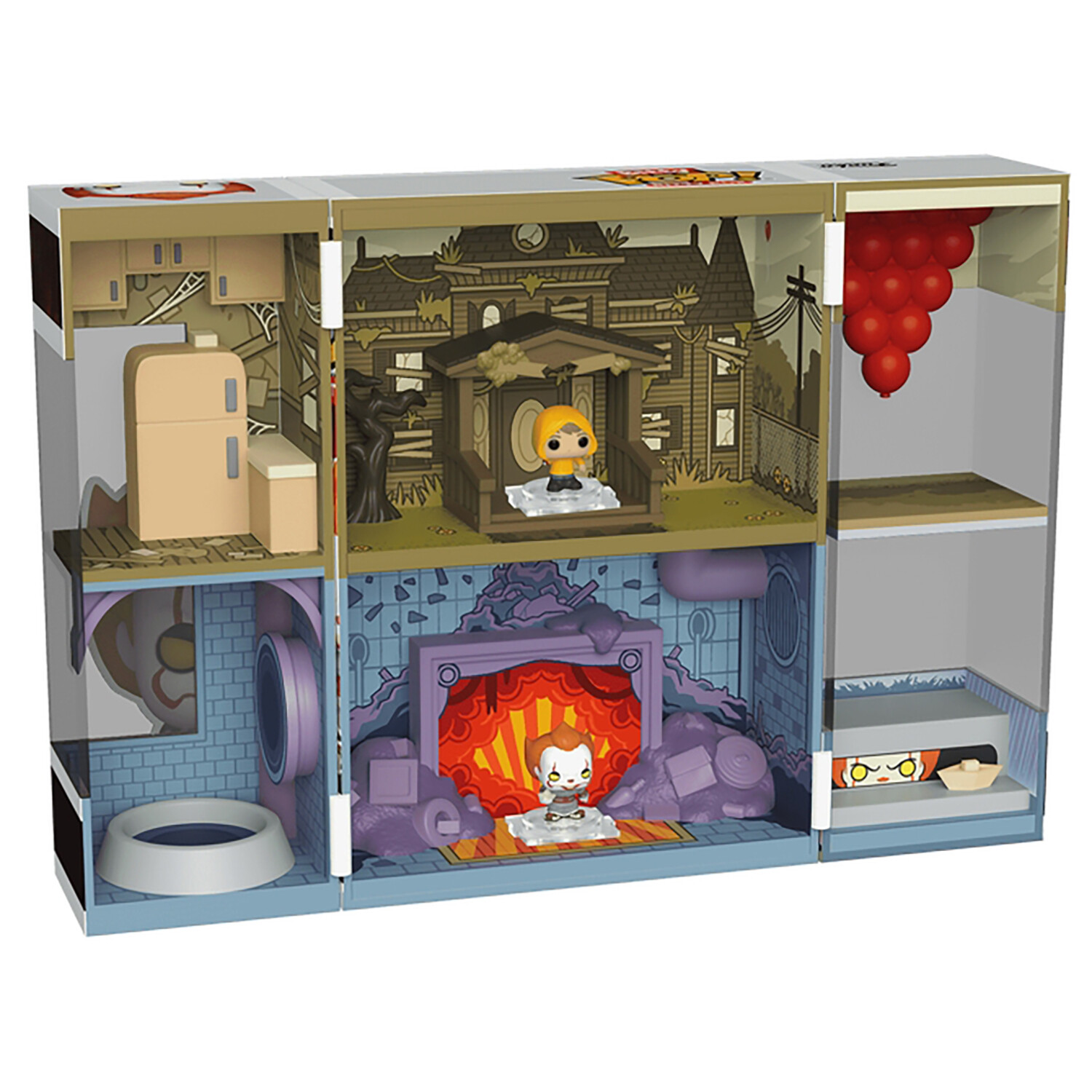 Фигурка Funko Bitty POP!  Bitty Box Movies IT Pennywise's Lair +2 Bitty POP! Pennywise, Georgie Denb