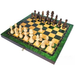 Шахматы, шашки, нарды "Малахит" (40*40)