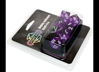 Набор кубиков Stuff-Pro (7 шт, 16 мм) прозрачный фиолетовый