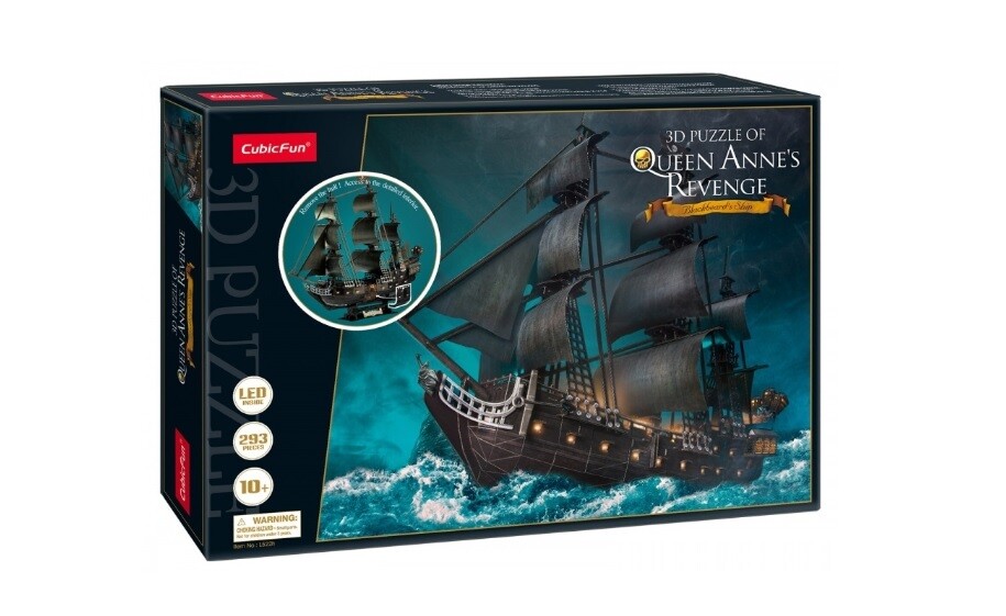 Пазл 3D "Месть королевы Анны" с подсветкой 293 детали