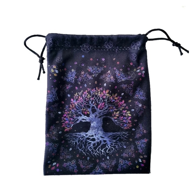 Мешочек бархатный "Дерево жизни" темное