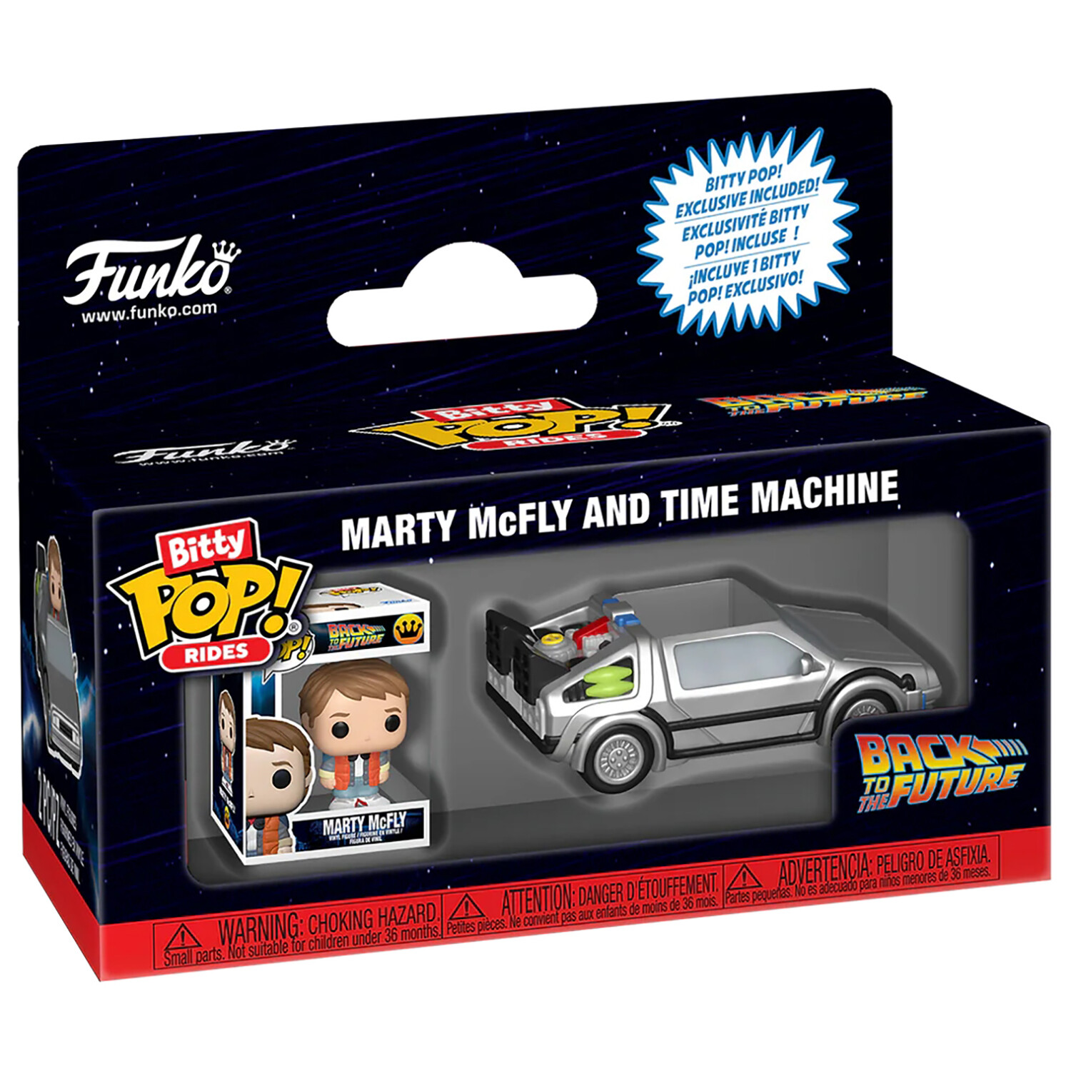 Фигурка Funko Bitty POP! Rides Marty McFly and Time Machine