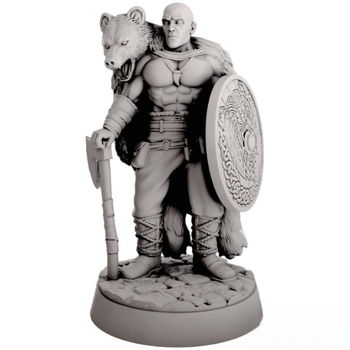 Миниатюра "Человек - варвар (охотник на медведей)"