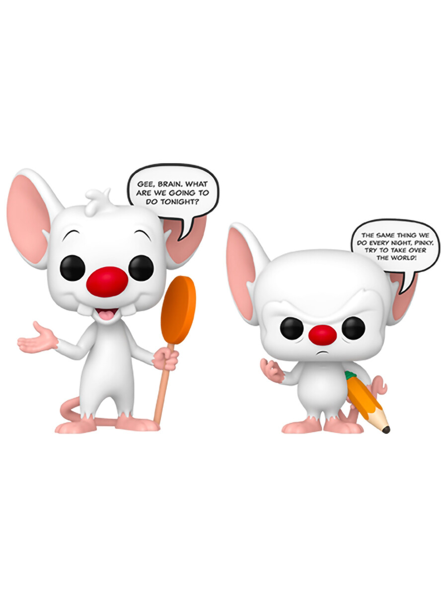 Фигурка Funko Pop: Pinky & The Brain светящиеся (Exc) 2PK