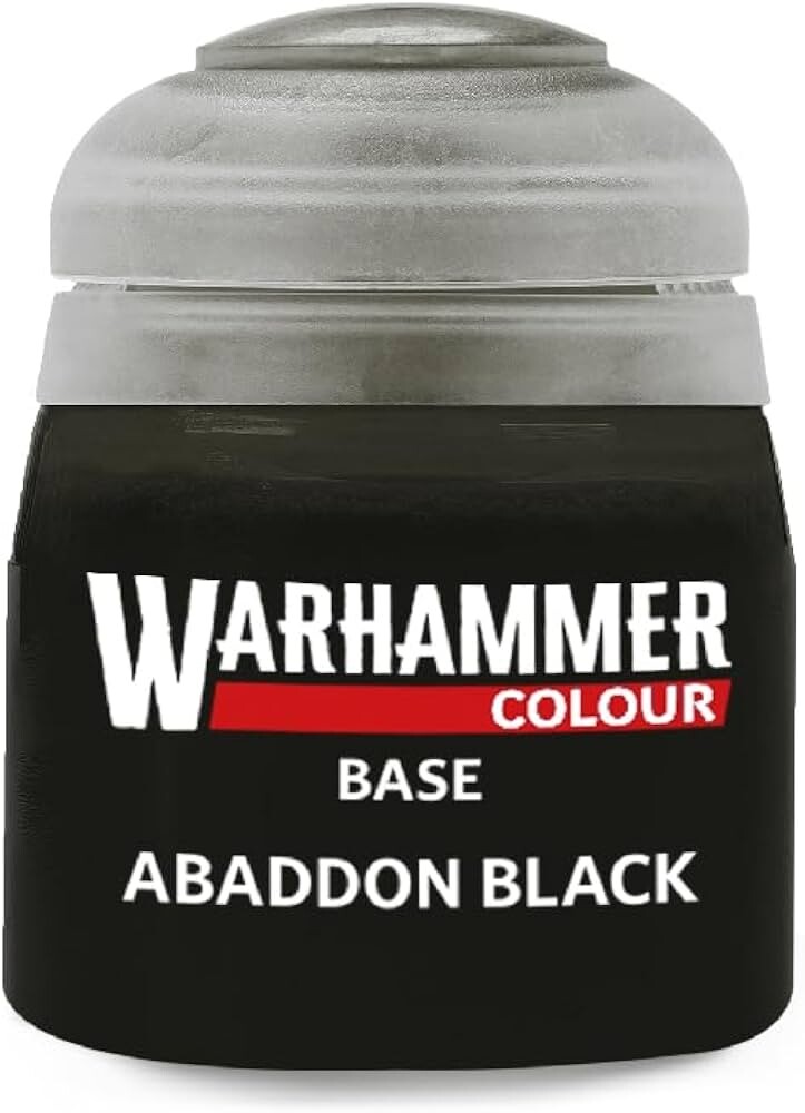 Warhammer Colour Base: Abaddon Black (12ml)