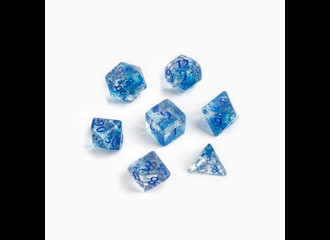 Набор кубиков "Время игры" прозрачные синие блестки
