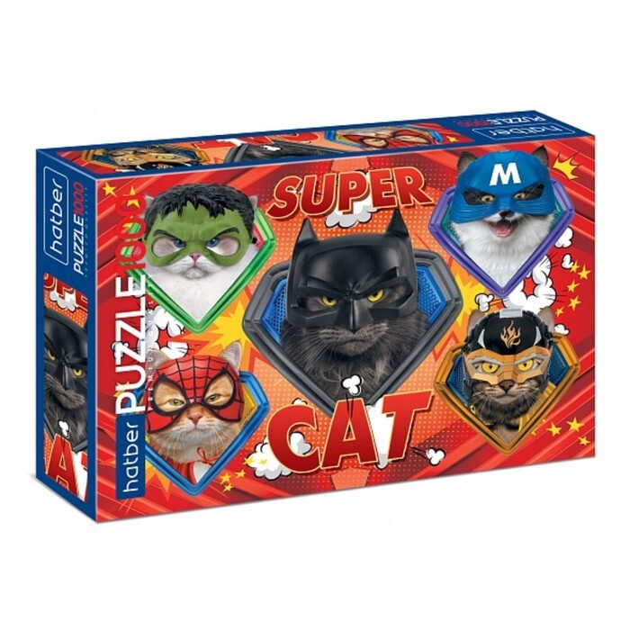 Пазл Hatber "Supercat" на 1000 детал.