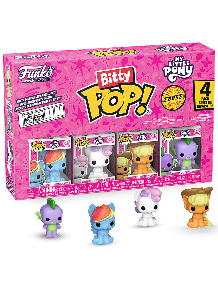 Фигурка Funko Bitty POP! My Little Pony Rainbow Dash+Sweetie Belle+Applejack+Spike w/Chase